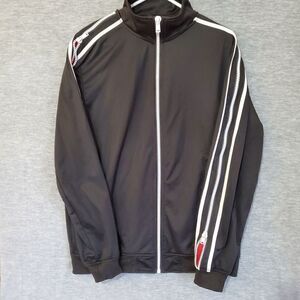 Rebel Minds Jacket Mens XL Black Track Full Double Zip